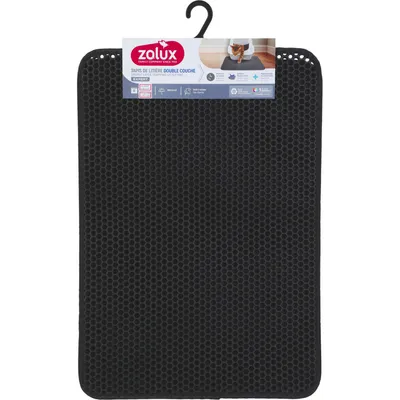 Tapis d'hygiène double fond 45 x 65 cm pour maison de toilette chat