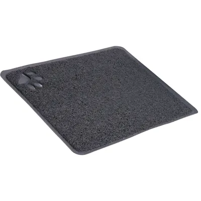 Tapis pour bac à litière gris 37 x 45 cm pour chat Tapis pour bac à litière gris 37 x 45 cm pour chat