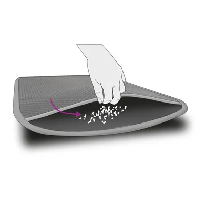 Tapis pour bac a litière  61 x 41,5 x 1,3 cm  pour chat