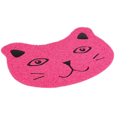 Tapis Pancho fuchsia 30x40cm pour bac à litière pour chat