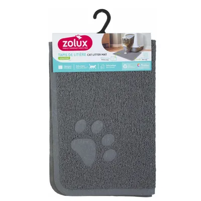 Tapis d'hygiène 60 x 90 cm gris pour maison de toilette chat