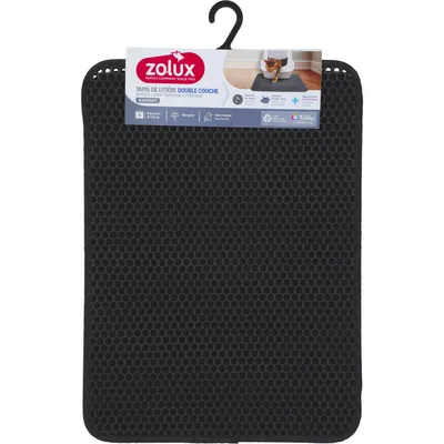 Tapis d'hygiène double fond 40 x 55 cm pour maison de toilette chat