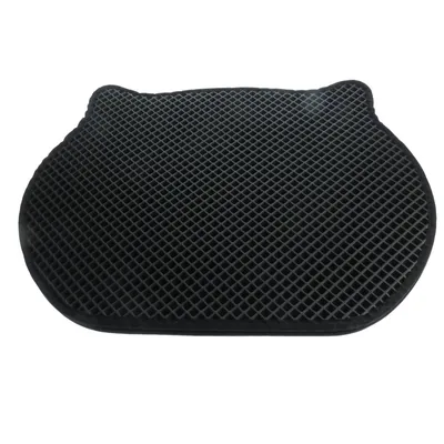 Tapis de bac à litière tête de chat  50 x 40 cm pour chat