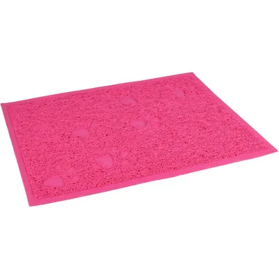Tapis rose 30 x 40 cm pour bac à litière pour chat