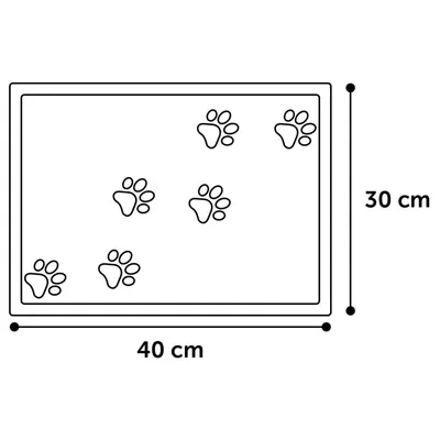Tapis rose 30 x 40 cm pour bac à litière pour chat
