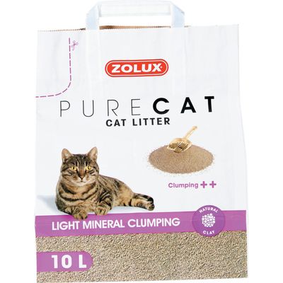 Litière minérale agglomérante légère 10 litres soit 7,18 kg pour chat