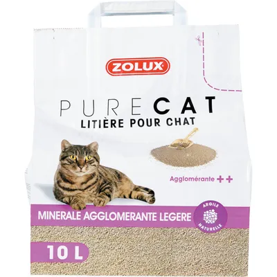 zolux - Litière minérale agglomérante légère 10 litres soit 7,18 kg pour ch