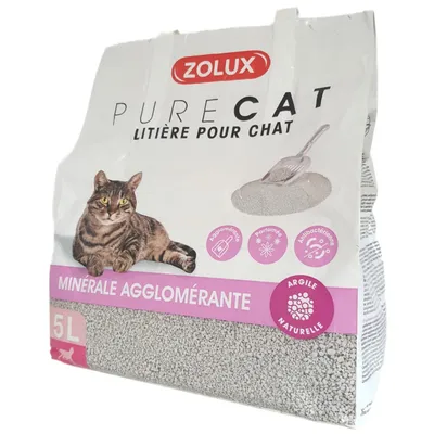 Litière minérale agglomérante parfumé 5 Litres soit 4.34 kg pour chat