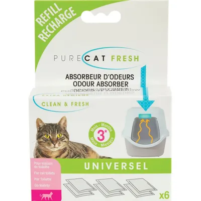 Recharge filtre anti-odeurs pour maison de toilette de chat