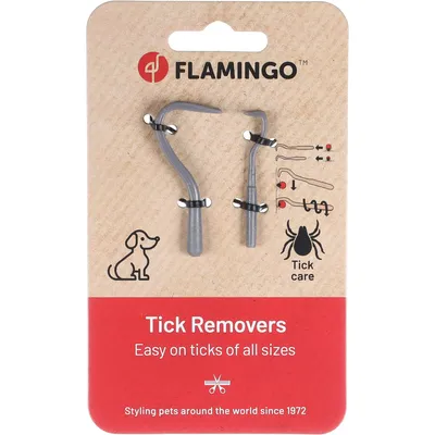 2 Pinces a tiques 1 petit et 1 grand modèle pour chat et chien