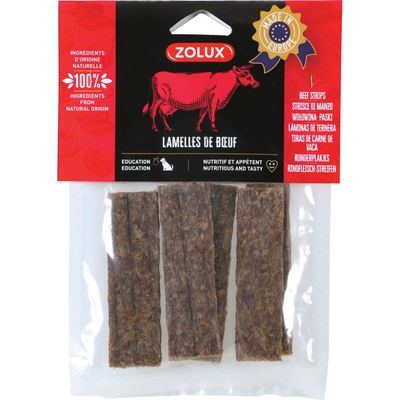 Friandises 4 lamelles de bœuf 100 g pour chien