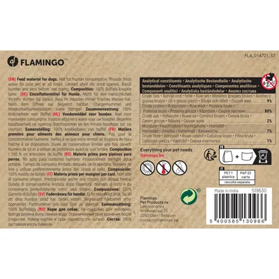 Flamingo - Friandise nature os de buffle 250 g pour chien