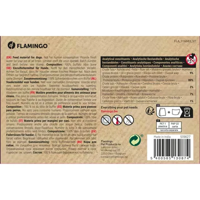 Flamingo - Friandises Nature Os du tibia buffle 120 g pour chien