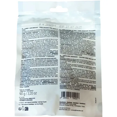 Francodex - CHEWS education 30 friandises au poulet  pour chien