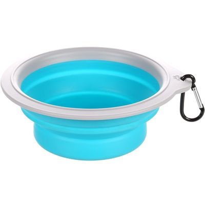Gamelle de transport BUBO 625 ml. pour chien. couleur / gris.