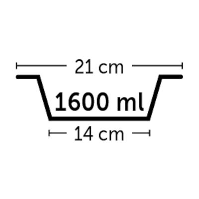 Gamelle en inox 1.6 litre, ø 21 cm,  pour chien