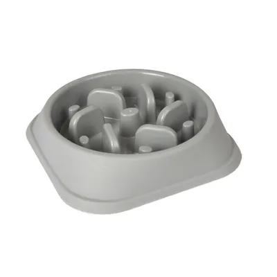 Gamelle BOBO 1 anti glouton grise  500 ML ø 17 cm pour chien