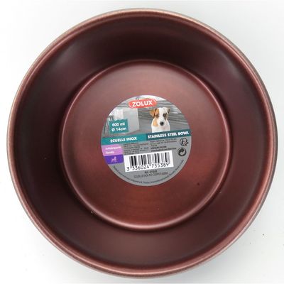 Ecuelle inox 600ml ø 14 cm pour chien
