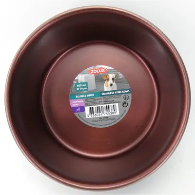 zolux - Ecuelle inox 600ml ø 14 cm pour chien