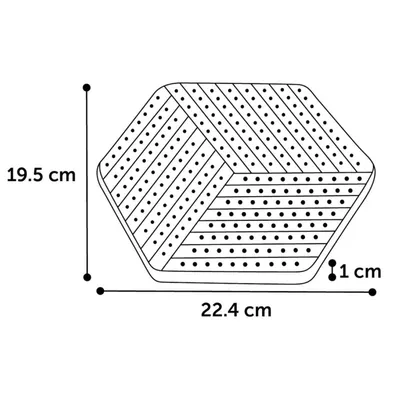 gamelle Assiette à lécher hexagonal, pour chien couleur aléatoire