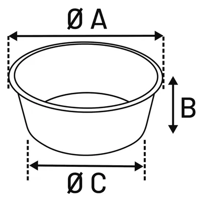 Gamelle pour nourriture ou l'eau blanche ø 11.9cm,  280 ml pour chat et pet