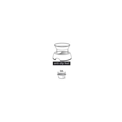 Flamingo - Gamelle double blanche 350 ml et 160 ml ø 11 et ø 14 cm  Chien o