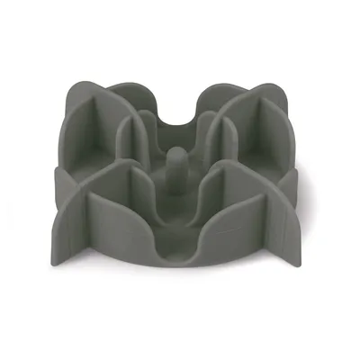 Support anti glouton S ø 13.5 cm gris silicone  pour petit chien