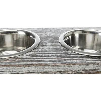 Set d'écuelles  42 × 10 × 22 cm,  ø 15 cm chat ou chien