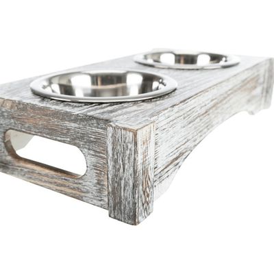 Set d'écuelles  42 × 10 × 22 cm,  ø 15 cm chat ou chien