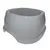 Ecuelle carrée 3 litres, gris en plastique, pour chien
