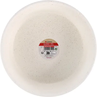 Gamelle pour nourriture ou l'eau blanche ø 21.1 cm,  1.93 litres pour chat