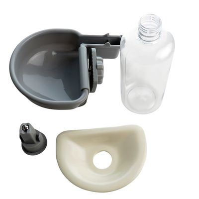 Gamelle d'eau a fixer sur cage métal, anti débordement, 480 ml, pour chien