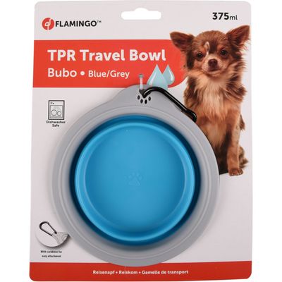 Gamelle de transport BUBO 375 ml pour chien couleur / gris