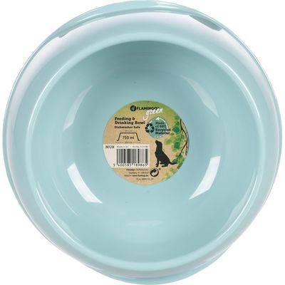 Gamelle en plastique recyclé MUK 750 ml pour chien.