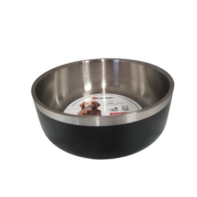 Gamelle pour eau ou nourriture a double paroi ø22 cm 2,25 litre pour chien