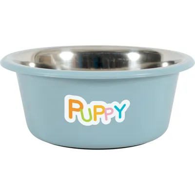 Ecuelle inox PUPPY ø 16.5 cm  couleur  pour chien