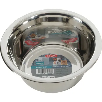 zolux - Gamelle Ecuelle inox 850 ML pour chat et petit chien zolux - Gamelle Ecuelle inox 850 ML pour chat et petit chien