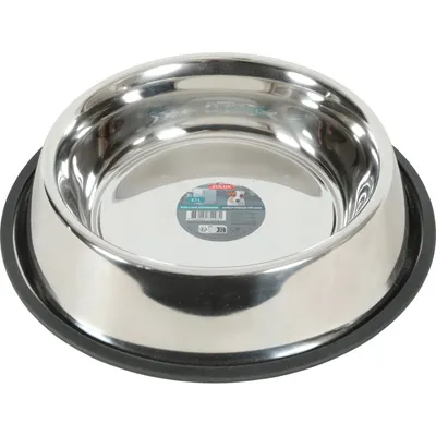 zolux - Gamelle Ecuelle inox 2.7 litres antidérapante pour chien zolux - Gamelle Ecuelle inox 2.7 litres antidérapante pour chien