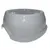 Ecuelle carrée 2 litres, gris en plastique, pour chien
