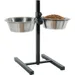 Support double pour gamelles hauteur max 46 cm pour chien