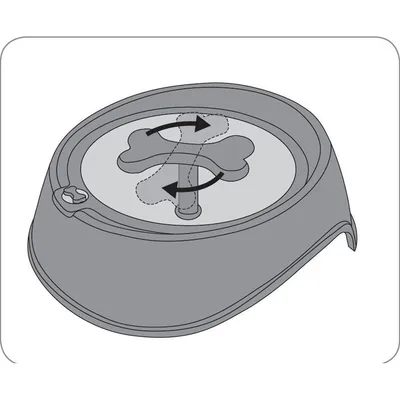 animallparadise - Gamelle anti -glouton , ø 15,5 cm, 650 ML, pour chien