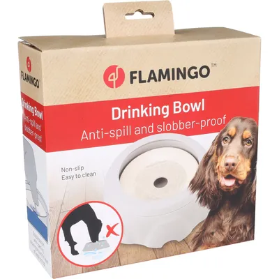 Gamelle anti éclaboussure d' eau Spill Rond Gris ø24.2 cm pour chien