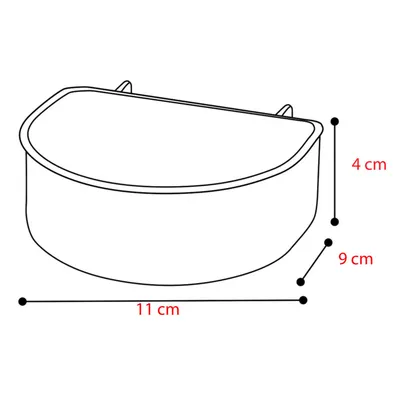 lot de 2 gamelle 300 ml NOMAD, pour cage de transport NOMAD chien