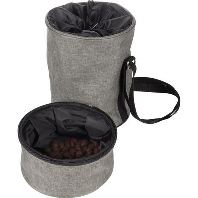 Récipient alimentaire de voyage 4 L, Buster Gris foncé pour chien