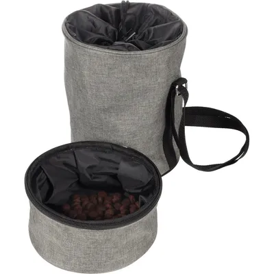 Flamingo - Récipient alimentaire de voyage 4 L, Buster Gris foncé pour chie