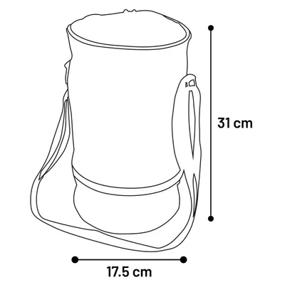 Flamingo - Récipient alimentaire de voyage 4 L, Buster Gris foncé pour chie