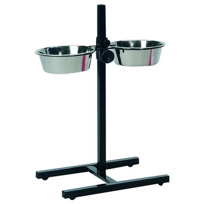 Support en H Bol de Nourriture pour Animaux Mangeoire Multi-taille