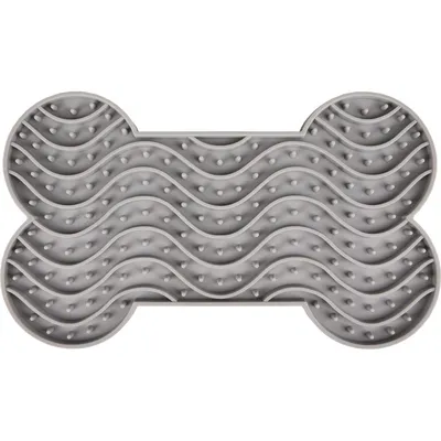 animallparadise - Tapis à lécher YUMMEE  couleur gris taille L 29.8 cm pour