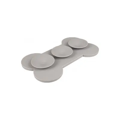 animallparadise - Tapis à lécher YUMMEE  couleur gris taille L 29.8 cm pour