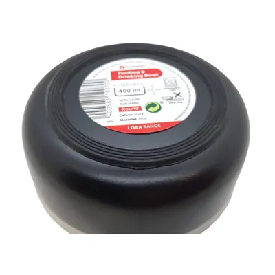 Gamelle ø12.5 cm 400 ml pour eau ou nourriture a double paroi, pour chat ou